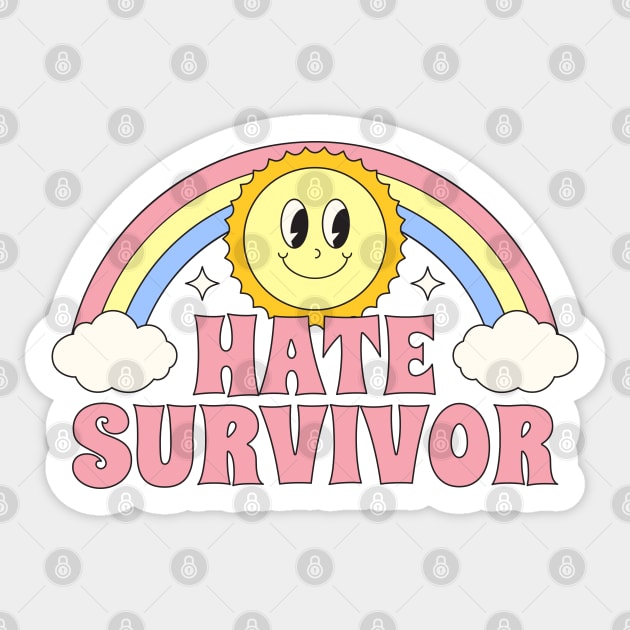 Hate Survivor Sticker by graphictone